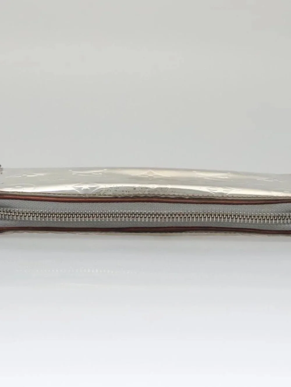 LOUIS VUITTON Monogram Miroir Zippy Wallet Vertical Wallet Silver - Picture 6 of 16